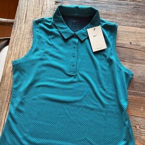 Nike Women's Turquoise Sleeveless Tank Top